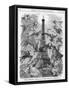 Paris, Eiffel Tower 1889-Linley Sambourne-Framed Stretched Canvas