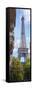 Paris Eiffel tower vertical Panoramic-Philippe Manguin-Framed Stretched Canvas