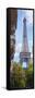 Paris Eiffel tower vertical Panoramic-Philippe Manguin-Framed Stretched Canvas