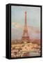 Paris - Eiffel Tower-null-Framed Stretched Canvas