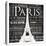 Paris Eiffel-Jace Grey-Stretched Canvas