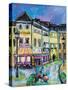 Paris Evening I-Jeanette Vertentes-Stretched Canvas