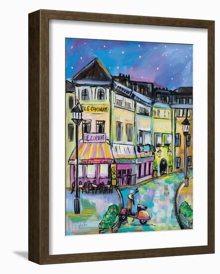 Paris Evening I-Jeanette Vertentes-Framed Art Print