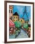 Paris Evening II-Jeanette Vertentes-Framed Art Print