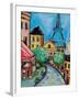 Paris Evening II-Jeanette Vertentes-Framed Art Print