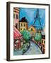 Paris Evening II-Jeanette Vertentes-Framed Art Print