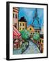 Paris Evening II-Jeanette Vertentes-Framed Art Print