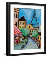 Paris Evening II-Jeanette Vertentes-Framed Art Print