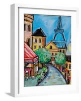 Paris Evening II-Jeanette Vertentes-Framed Art Print