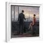 Paris Evening Romance-Karen Wallis-Framed Art Print