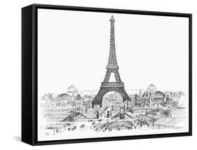 Paris Exhibition, 1889-null-Framed Stretched Canvas