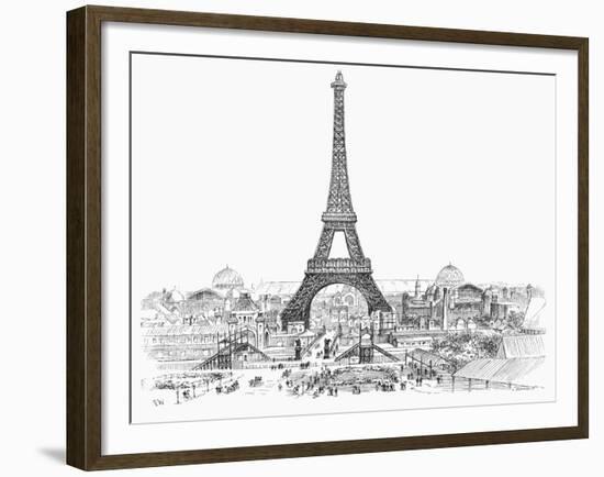 Paris Exhibition, 1889-null-Framed Giclee Print