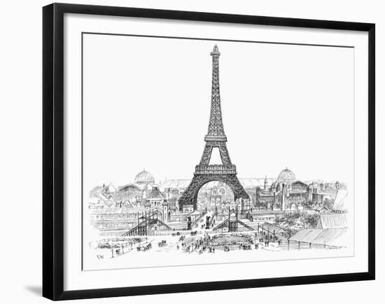 Paris Exhibition, 1889-null-Framed Giclee Print