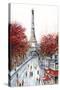Paris Fall-Marilyn Dunlap-Stretched Canvas