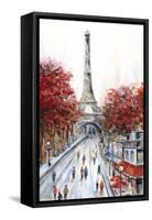 Paris Fall-Marilyn Dunlap-Framed Stretched Canvas