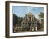 Paris, Farcical Scene in Front of Saint-Laurent Fair Theatre by Unknown Artist-null-Framed Giclee Print