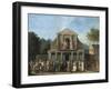 Paris, Farcical Scene in Front of Saint-Laurent Fair Theatre by Unknown Artist-null-Framed Giclee Print