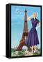 Paris Fashion I-null-Framed Stretched Canvas