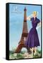 Paris Fashion I-null-Framed Stretched Canvas