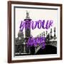 Paris Fashion Series - Bonjour Paris - Alexandre III Bridge and Lamppost-Philippe Hugonnard-Framed Photographic Print