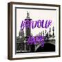 Paris Fashion Series - Bonjour Paris - Alexandre III Bridge and Lamppost-Philippe Hugonnard-Framed Photographic Print