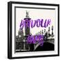 Paris Fashion Series - Bonjour Paris - Alexandre III Bridge and Lamppost-Philippe Hugonnard-Framed Photographic Print