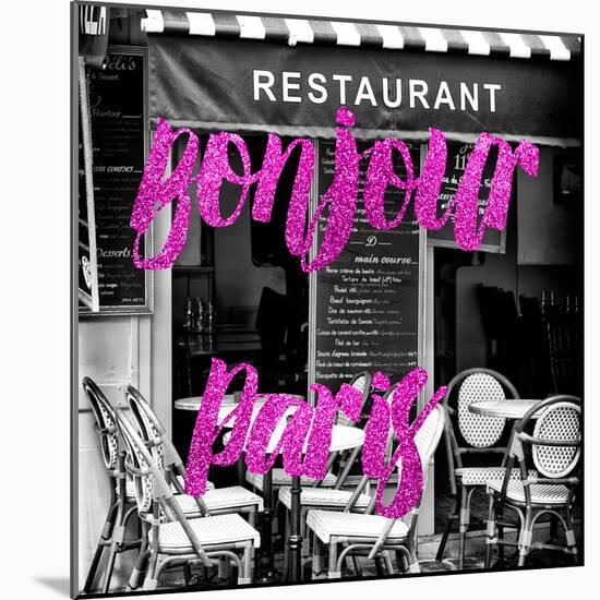 Paris Fashion Series - Bonjour Paris - French Restaurant II-Philippe Hugonnard-Mounted Photographic Print