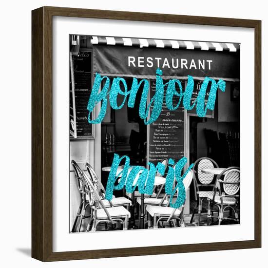 Paris Fashion Series - Bonjour Paris - French Restaurant III-Philippe Hugonnard-Framed Photographic Print
