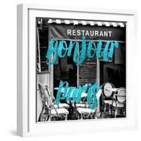 Paris Fashion Series - Bonjour Paris - French Restaurant III-Philippe Hugonnard-Framed Photographic Print