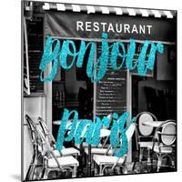Paris Fashion Series - Bonjour Paris - French Restaurant III-Philippe Hugonnard-Mounted Photographic Print