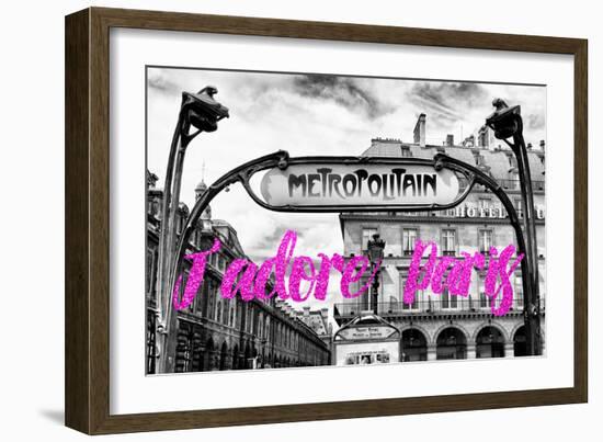 Paris Fashion Series - J'adore Paris - Metropolitain II-Philippe Hugonnard-Framed Photographic Print