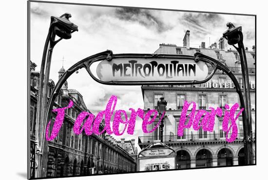 Paris Fashion Series - J'adore Paris - Metropolitain II-Philippe Hugonnard-Mounted Photographic Print