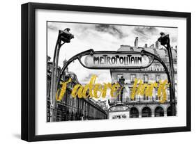 Paris Fashion Series - J'adore Paris - Metropolitain-Philippe Hugonnard-Framed Photographic Print