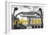 Paris Fashion Series - J'adore Paris - Metropolitain-Philippe Hugonnard-Framed Photographic Print