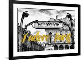 Paris Fashion Series - J'adore Paris - Metropolitain-Philippe Hugonnard-Framed Photographic Print