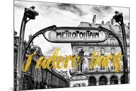 Paris Fashion Series - J'adore Paris - Metropolitain-Philippe Hugonnard-Mounted Photographic Print