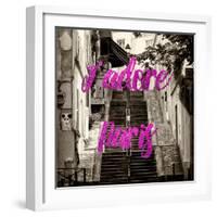 Paris Fashion Series - J'adore Paris - Montmartre IV-Philippe Hugonnard-Framed Photographic Print