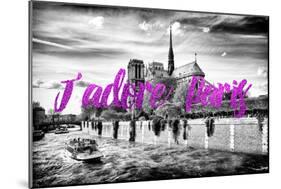 Paris Fashion Series - J'adore Paris - Notre Dame Cathedral II-Philippe Hugonnard-Mounted Photographic Print