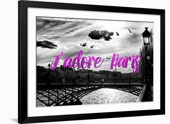 Paris Fashion Series - J'adore Paris - Paris Bridge II-Philippe Hugonnard-Framed Photographic Print