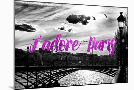 Paris Fashion Series - J'adore Paris - Paris Bridge II-Philippe Hugonnard-Mounted Premium Photographic Print