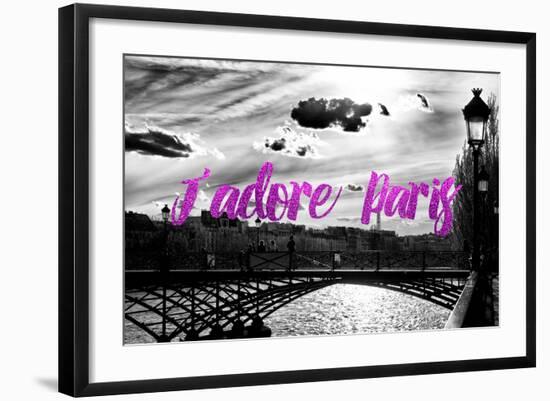 Paris Fashion Series - J'adore Paris - Paris Bridge II-Philippe Hugonnard-Framed Photographic Print