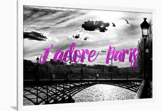 Paris Fashion Series - J'adore Paris - Paris Bridge II-Philippe Hugonnard-Framed Photographic Print