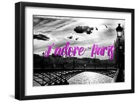 Paris Fashion Series - J'adore Paris - Paris Bridge II-Philippe Hugonnard-Framed Photographic Print