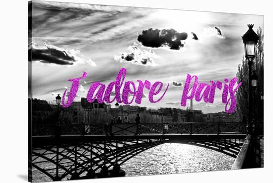 Paris Fashion Series - J'adore Paris - Paris Bridge II-Philippe Hugonnard-Stretched Canvas