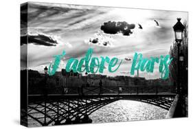 Paris Fashion Series - J'adore Paris - Paris Bridge III-Philippe Hugonnard-Stretched Canvas