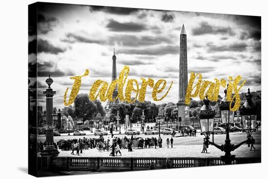 Paris Fashion Series - J'adore Paris - Place de la Concorde-Philippe Hugonnard-Stretched Canvas