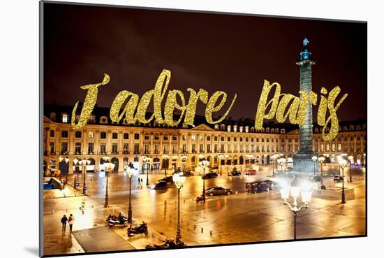Paris Fashion Series - J'adore Paris - Place Vendome-Philippe Hugonnard-Mounted Photographic Print