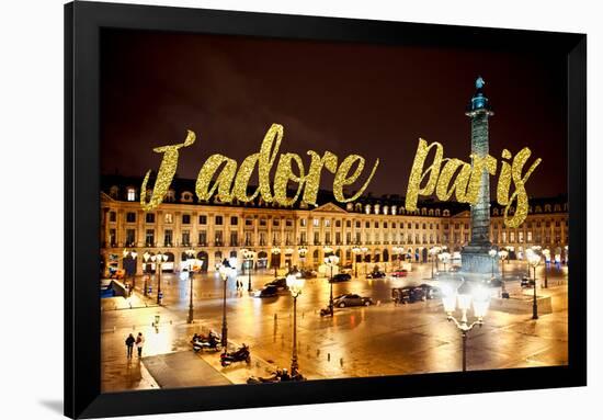 Paris Fashion Series - J'adore Paris - Place Vendome-Philippe Hugonnard-Framed Photographic Print