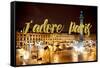 Paris Fashion Series - J'adore Paris - Place Vendome-Philippe Hugonnard-Framed Stretched Canvas