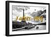 Paris Fashion Series - J'adore Paris - Seine River and Eiffel Tower-Philippe Hugonnard-Framed Photographic Print